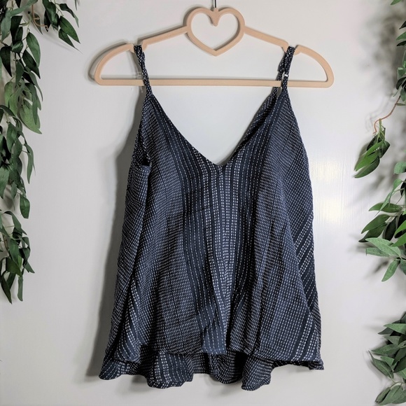 En Creme Embroidered Oversize Tank Top Size Small - Picture 2 of 6